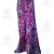 Purple fan leaves Handstamped batik