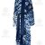 Tiedye kimono of white and blue waves rayon batik