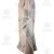 Creme – grey big bamboo leaves with double S rose border batik